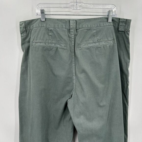 MADEWELL Garment-Dyed Tapered High Rise Pleat Chino Pants Overcast Green Size 33 - Picture 7 of 9